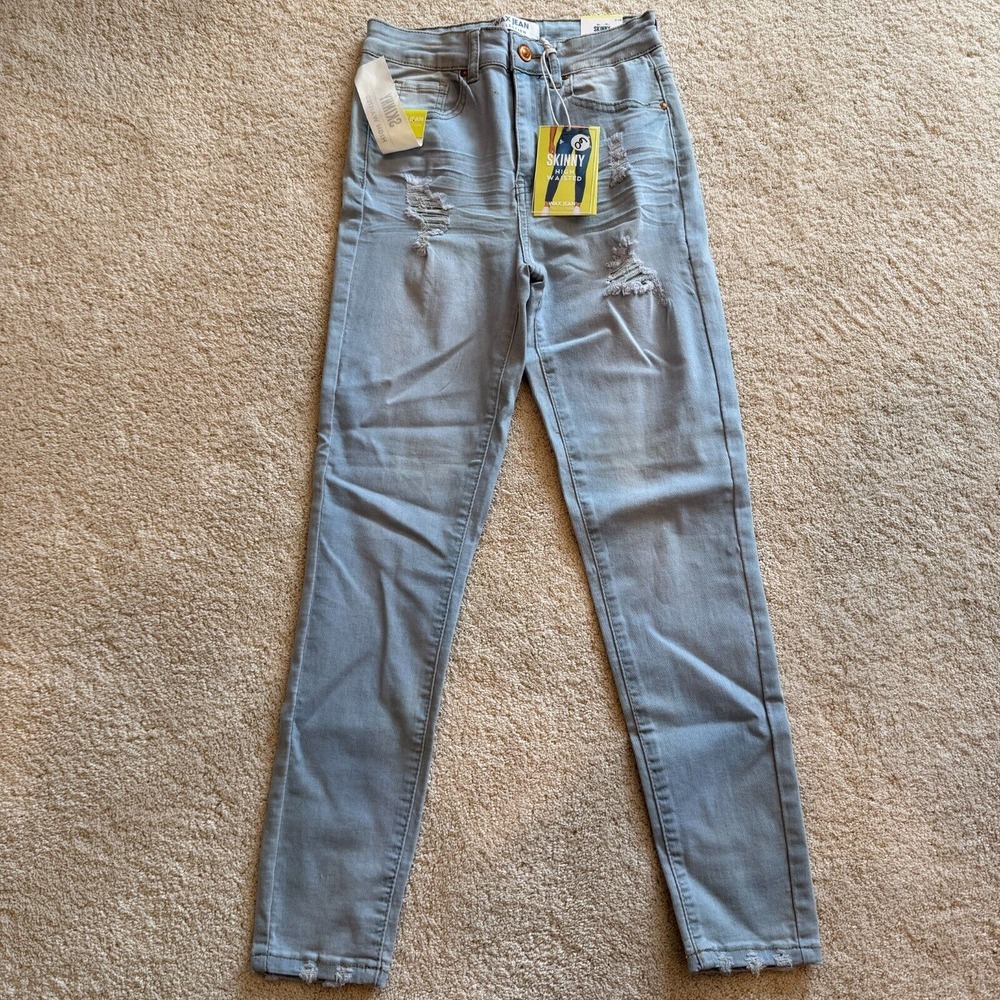 WAX JEANS Collection Sz‎ 3/26 Skinny High-Waisted Distressed Jeans